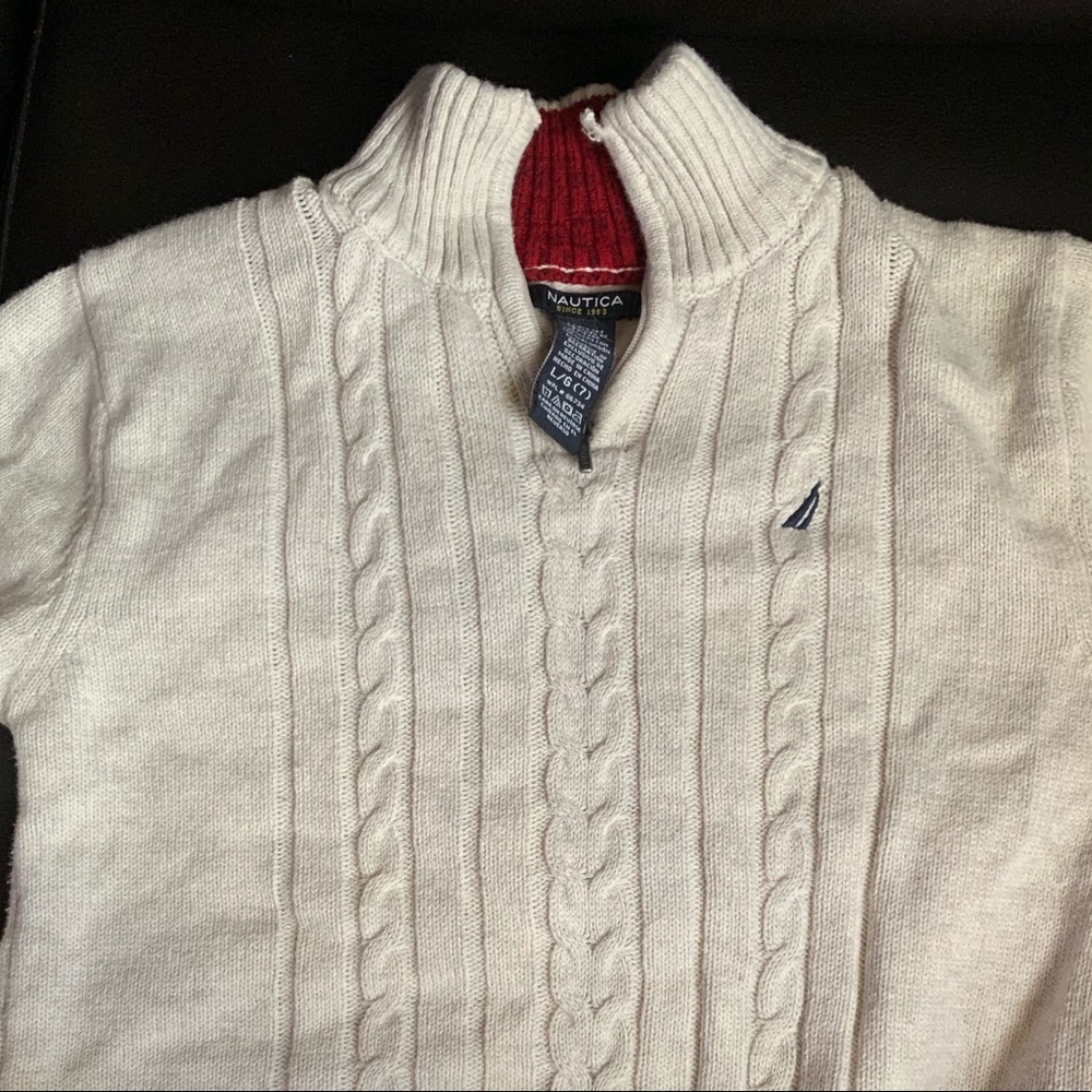 Nautica sweater size L 7 little boys